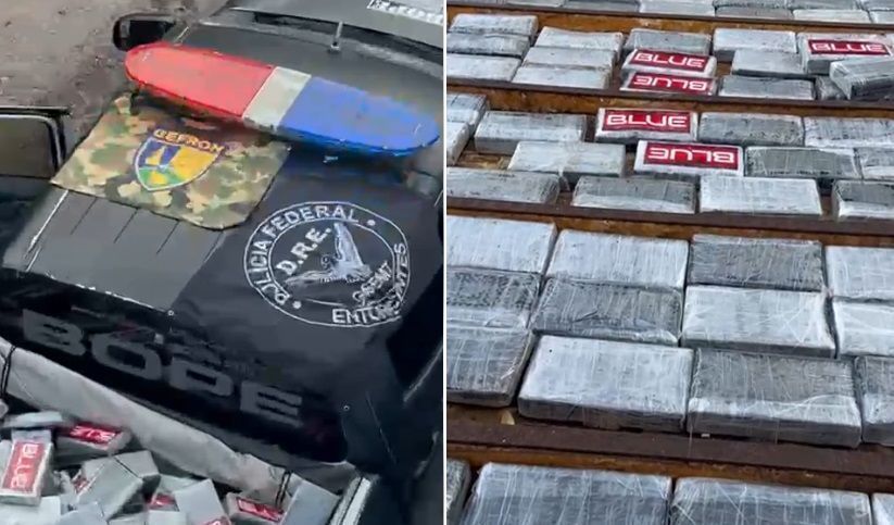 PF e MT apreendem 420 kg de cocaína em fundo falso de caminhão frigorífico