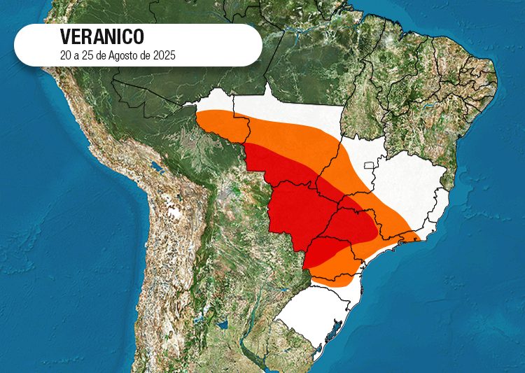 Veranico mapa meteorológico