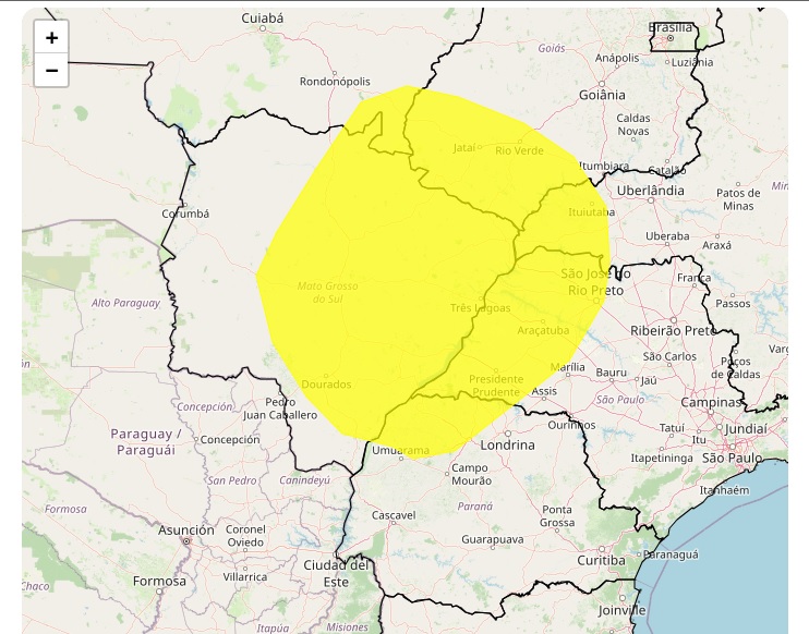 mapa de chuva