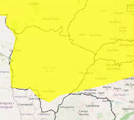 Baixa umidade coloca 70 cidades de MS em alerta a partir desta segunda